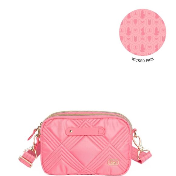 Wicked x Lug Coupe 2 SE Convertible Crossbody Belt Bag Positively Pink - Picture 1 of 14